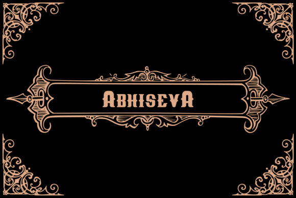 Abhiseva Font for Web Design: A Nostalgic Display Typeface