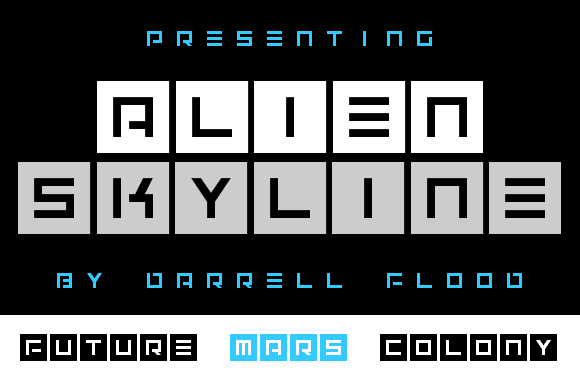 Alien Skyline: A Futuristic Font for Modern Branding