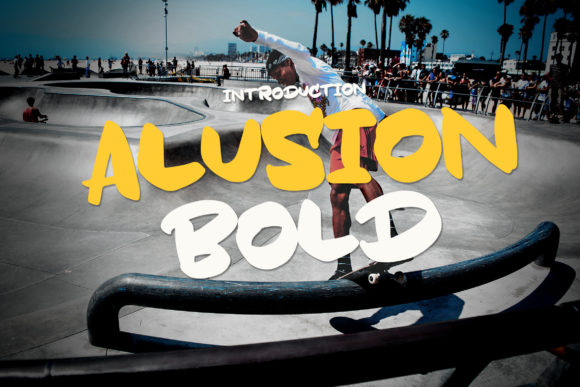 Alusion Bold: A Quirky Display Font for Digital Creativity