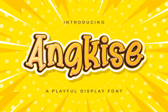 Angkise: A Playful Display Font for Digital Creativity