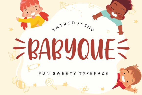 Babyque: A Playful Display Font for Digital Creativity