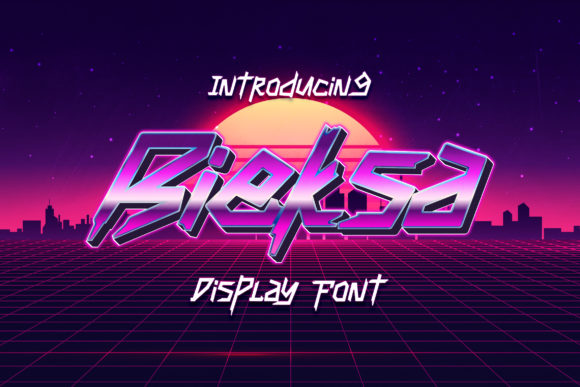 Bieksa: A Sharp Display Font for Modern Branding