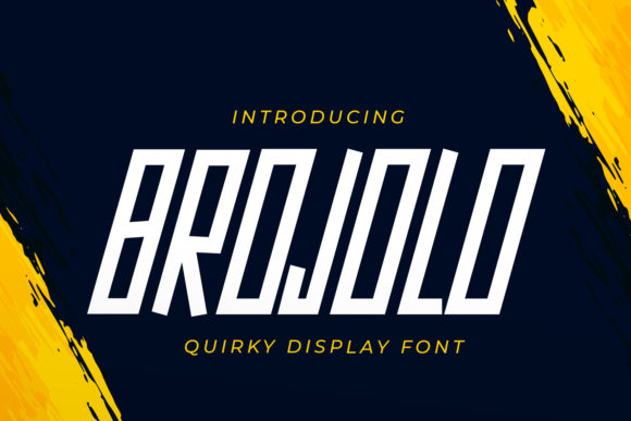 Brojolo: A Display Font for Bold Visual Statements