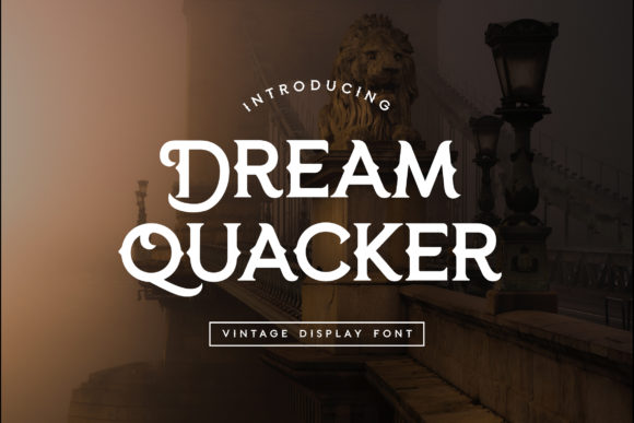 Dream Quacker: A Bold Display Font for Nostalgic Branding