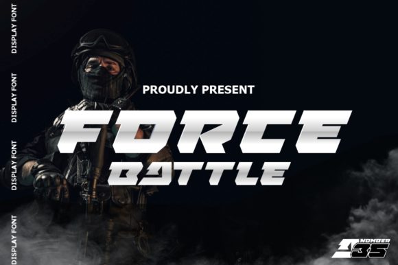 Force Battle Font for Bold Editorial Design