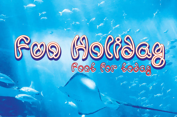 Fun Holiday Font for Web Design