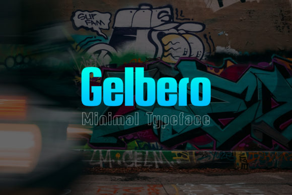 Gelbero: A Minimalist Display Font for Modern Branding