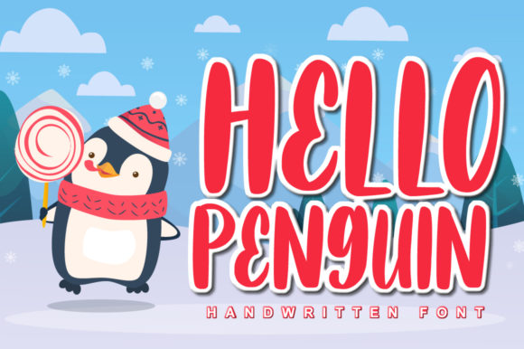 Hello Penguin: A Playful Display Font for Web Design