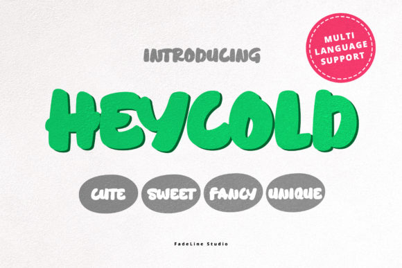 Heycold: A Playful Display Font for Eye-Catching Campaigns