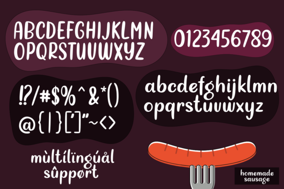 Homemade Sausage Font Review for Branding Projects