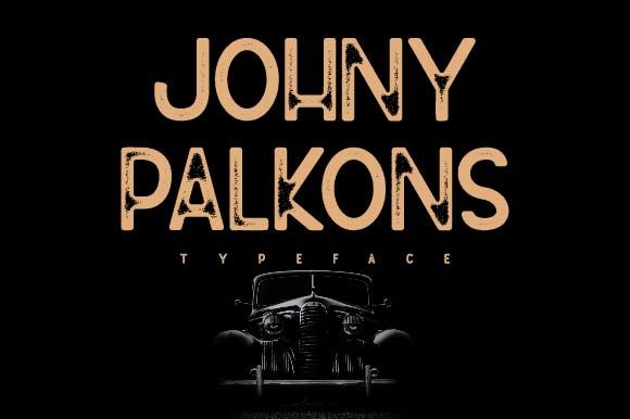 Johny Palkons: A Vintage Display Font for Handmade Creations