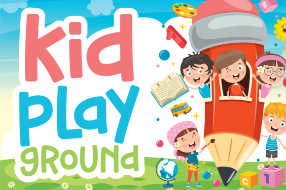 Kid Play Ground Font for Editorial Design
