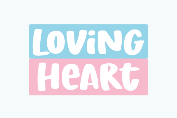 Loving Heart Font for Handmade Creations