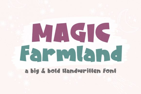 Magic Farmland Font for Handmade Creations