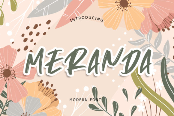 Meranda: A Modern Display Font for Stronger Brand Communication
