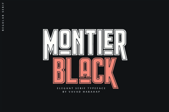 Montier Black: A Bold Font for Handmade Creations