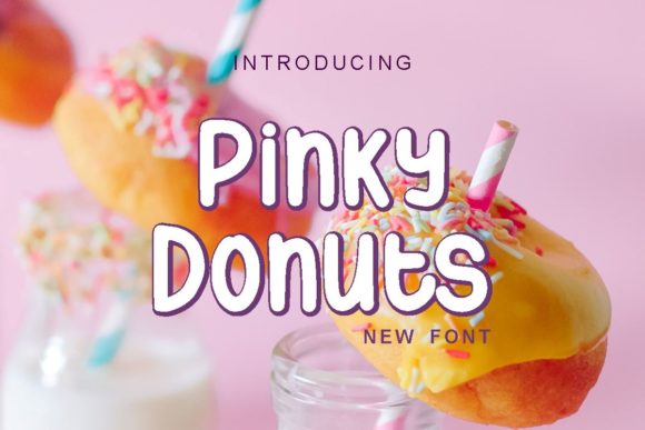 Pinky Donuts Font for Editorial Design
