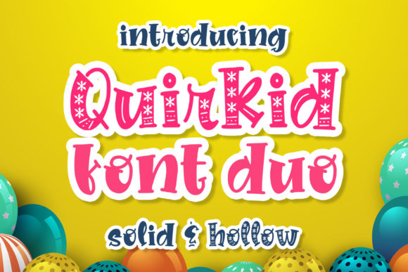 Quirkid Font for Handmade and Commercial Crafts