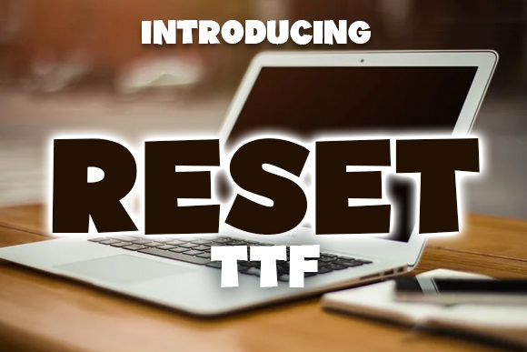 Reset: A Bold Display Font for Editorial Projects