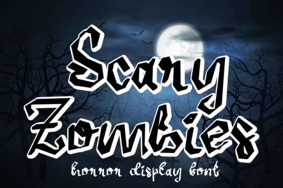 Scary Zombies Font for Business Branding