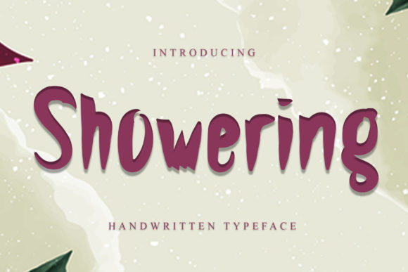 Showering Font: A Trendy Display Typeface for Web Design