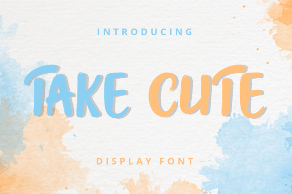 Take Cute Font for Editorial Design and Creative Projects