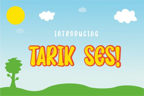 Tarik Ses: A Playful Display Font for Modern Campaigns