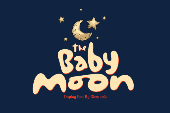 The Baby Moon: A Sweet Display Font for Editorial Projects