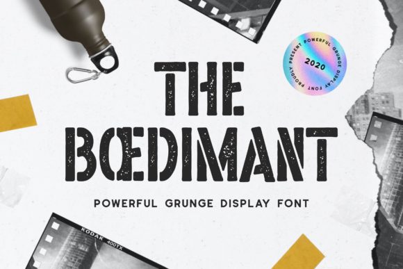 The Boedimant: A Vintage Display Font for Timeless Editorial Design
