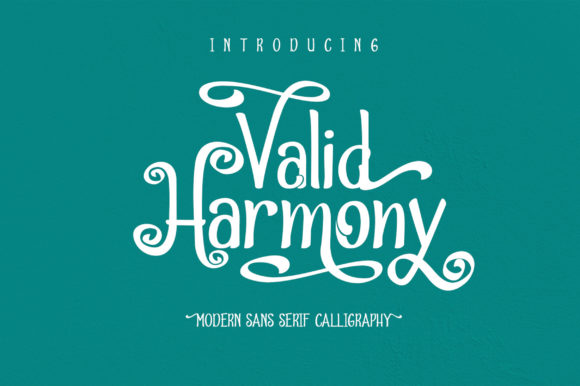 Valid Harmony: A Modern Display Font for Editorial Elegance